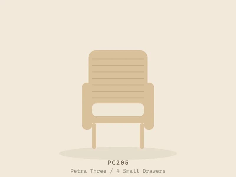 Petra Three / 4 Small Drawers