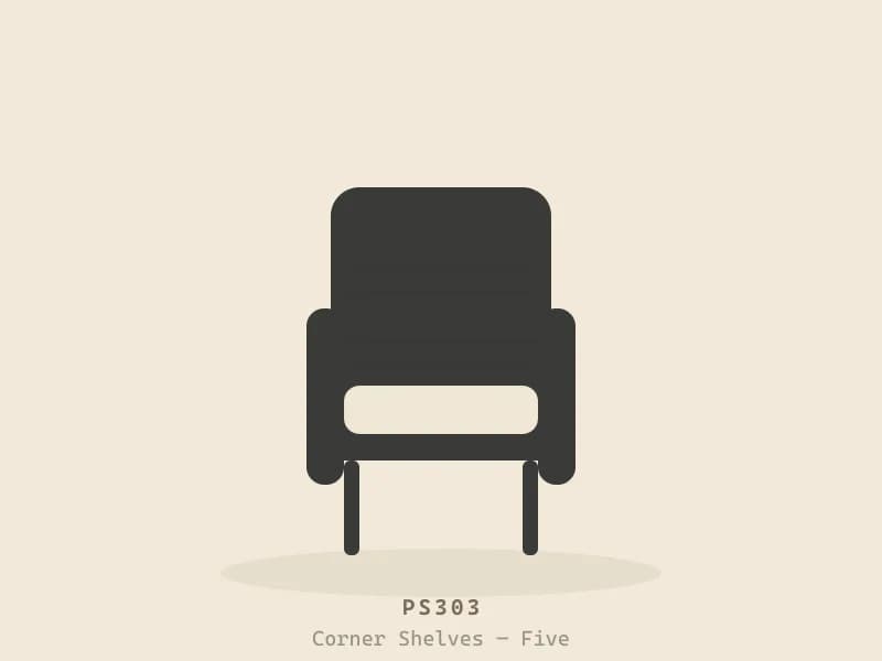 Corner Shelves — Five