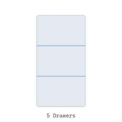 5 Drawers